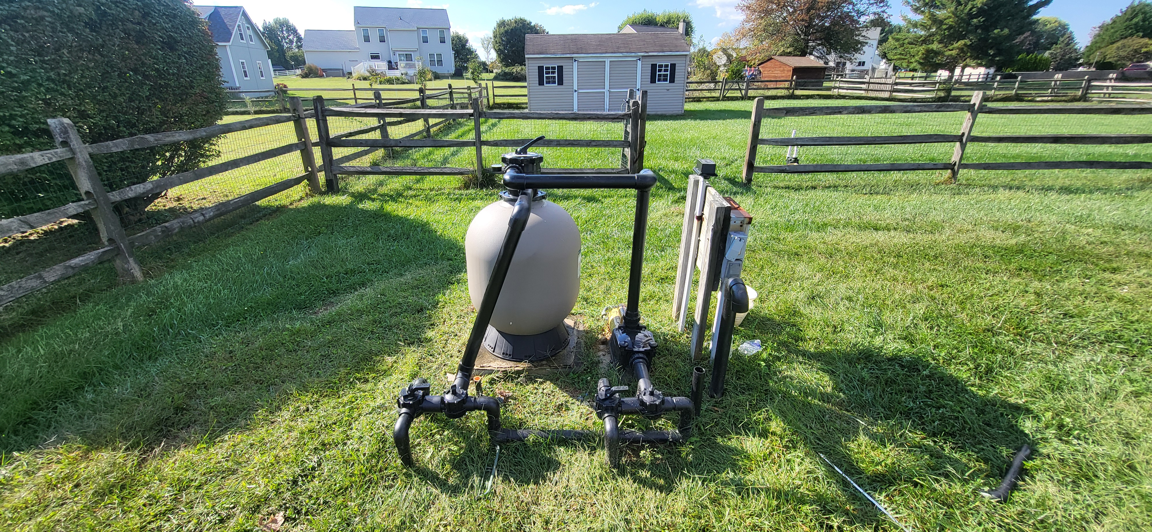 New filter and equipment installed